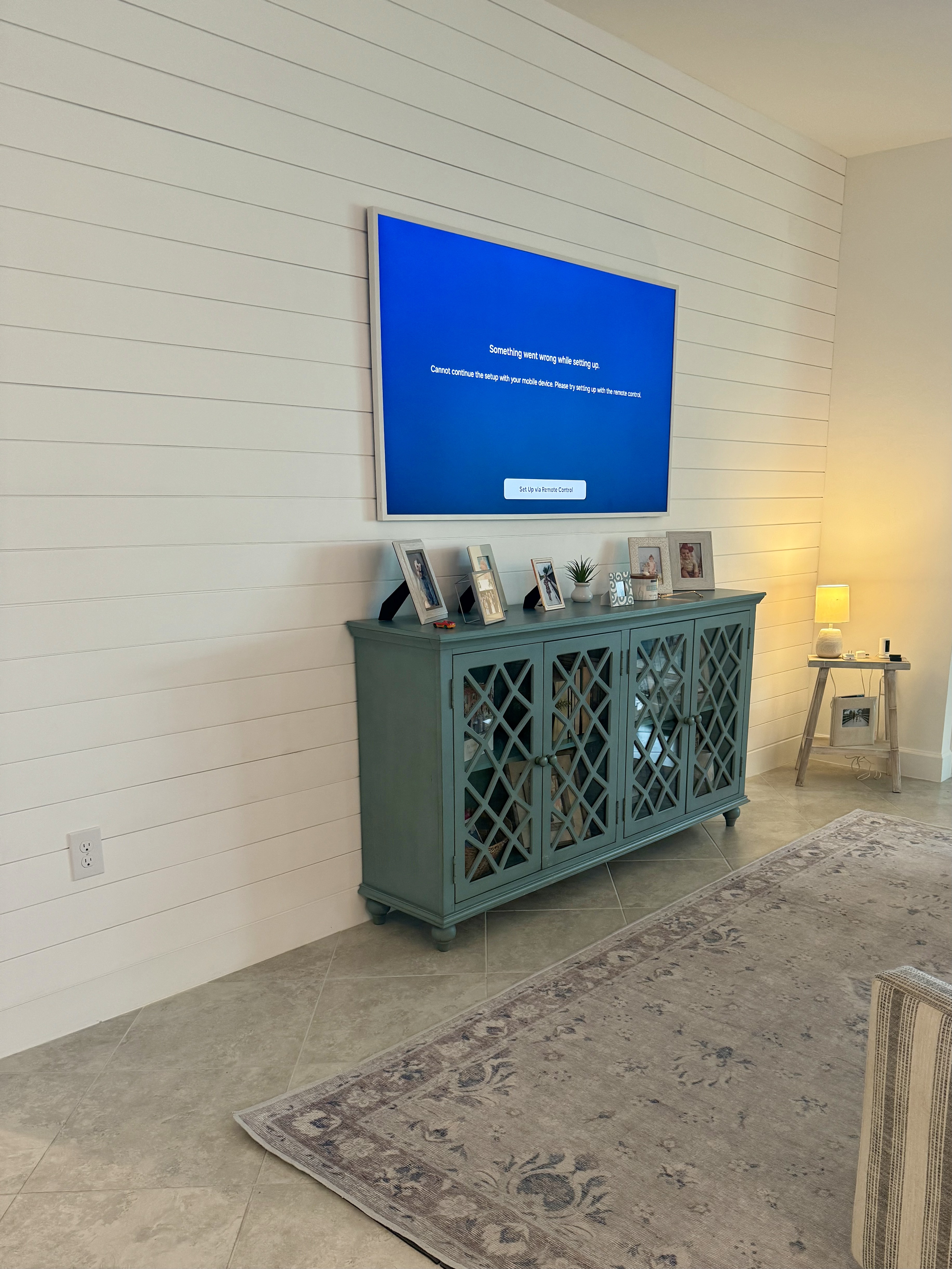 TV wall installation